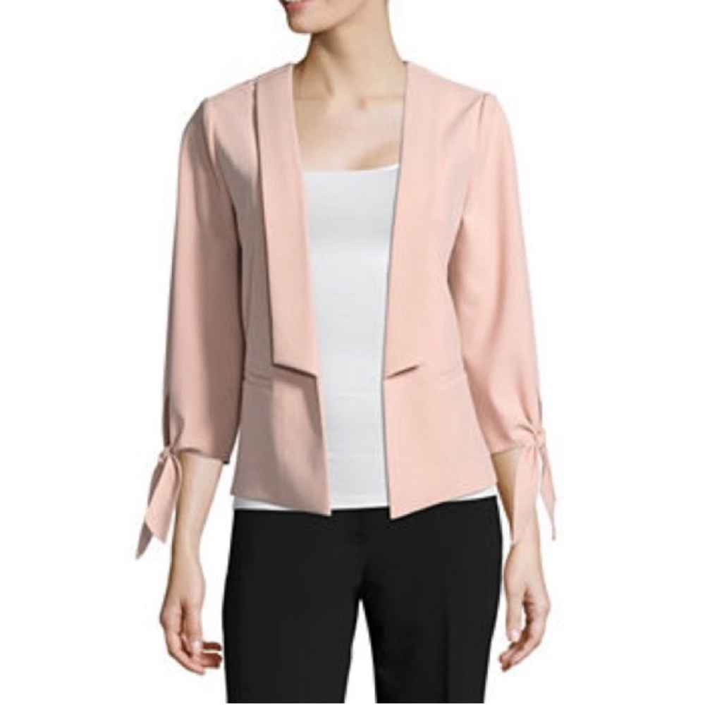 Worthington Blush Pink Blazer with 3/4 sleeves